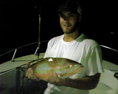 Jeff with Flag Yellowtail